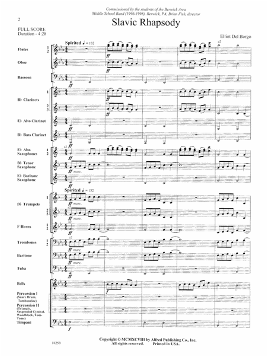 Slavic Rhapsody: Score Concert Band scores gallery preview page 2
