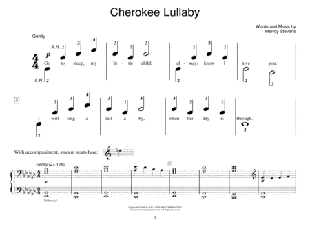 Cherokee Lullaby (Piano Duet)
