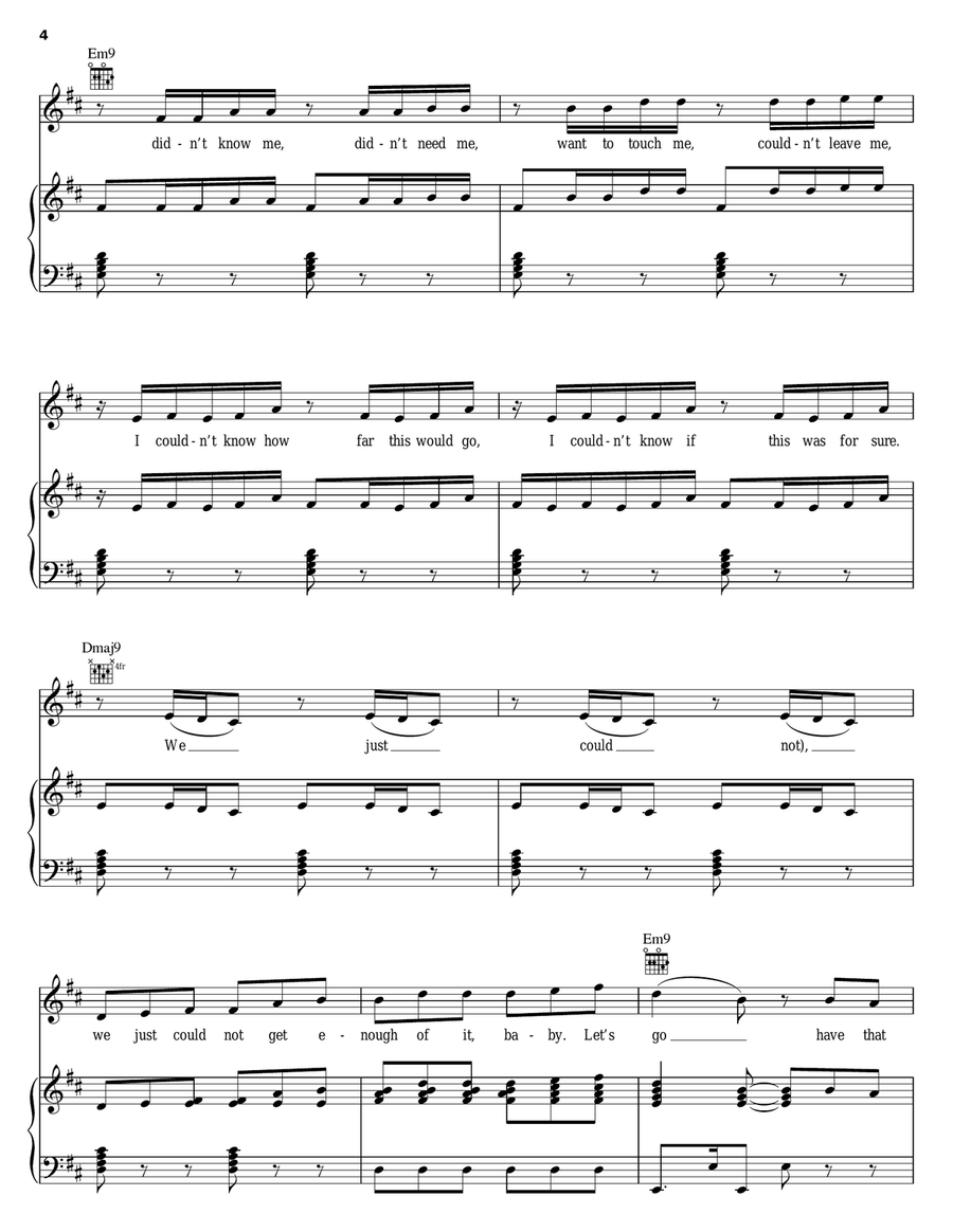 Wreckless Love Wreckless Love Piano, Vocal, Guitar scores gallery preview page 4
