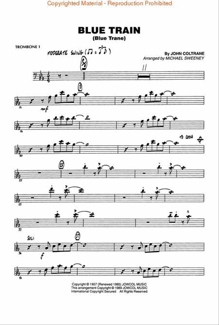 Easy Jazz Favorites – Trombone 1 Jazz Ensemble scores gallery preview page 3