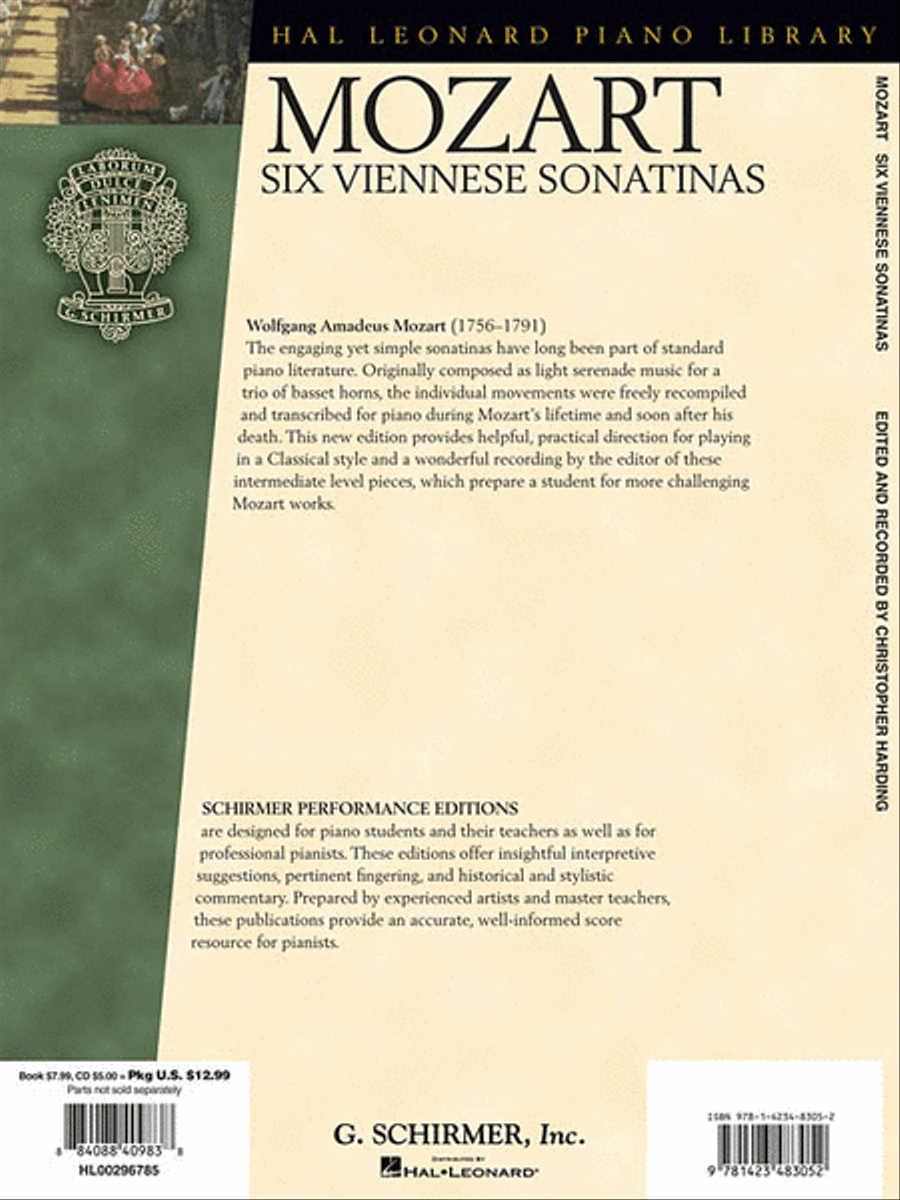 Mozart – Six Viennese Sonatinas Piano Solo scores gallery preview page 2