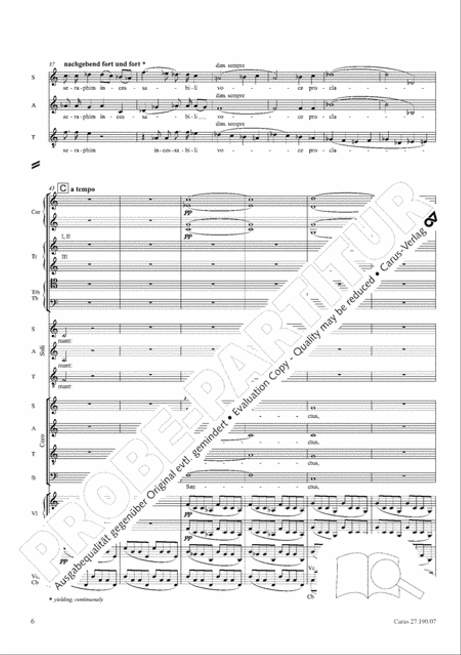 Te Deum 4-Part scores gallery preview page 14
