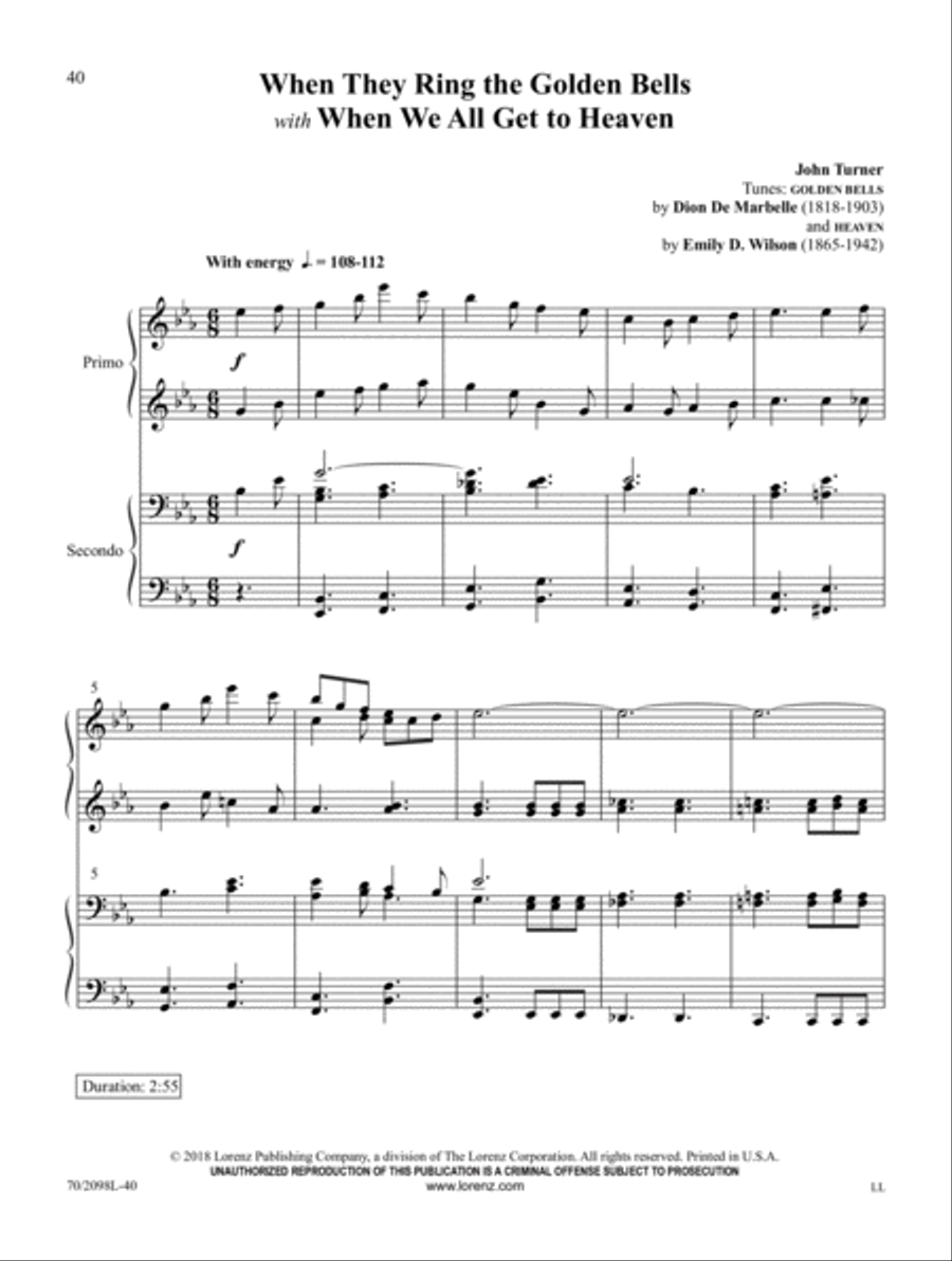 Heavenly Joy! Piano Duet scores gallery preview page 11