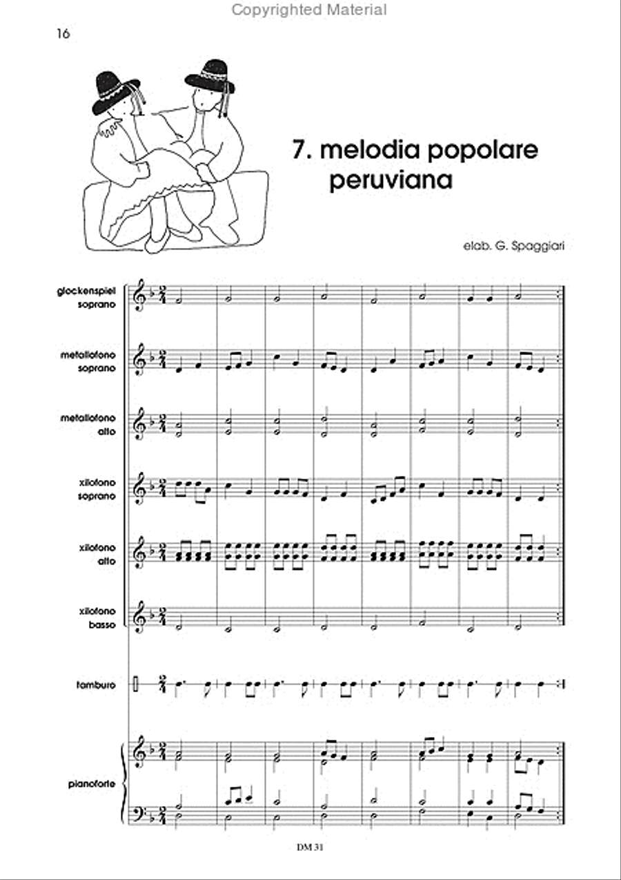 Fare musica insieme N. 1. Musica per strumentario Orff Collection / Songbook scores gallery preview page 3