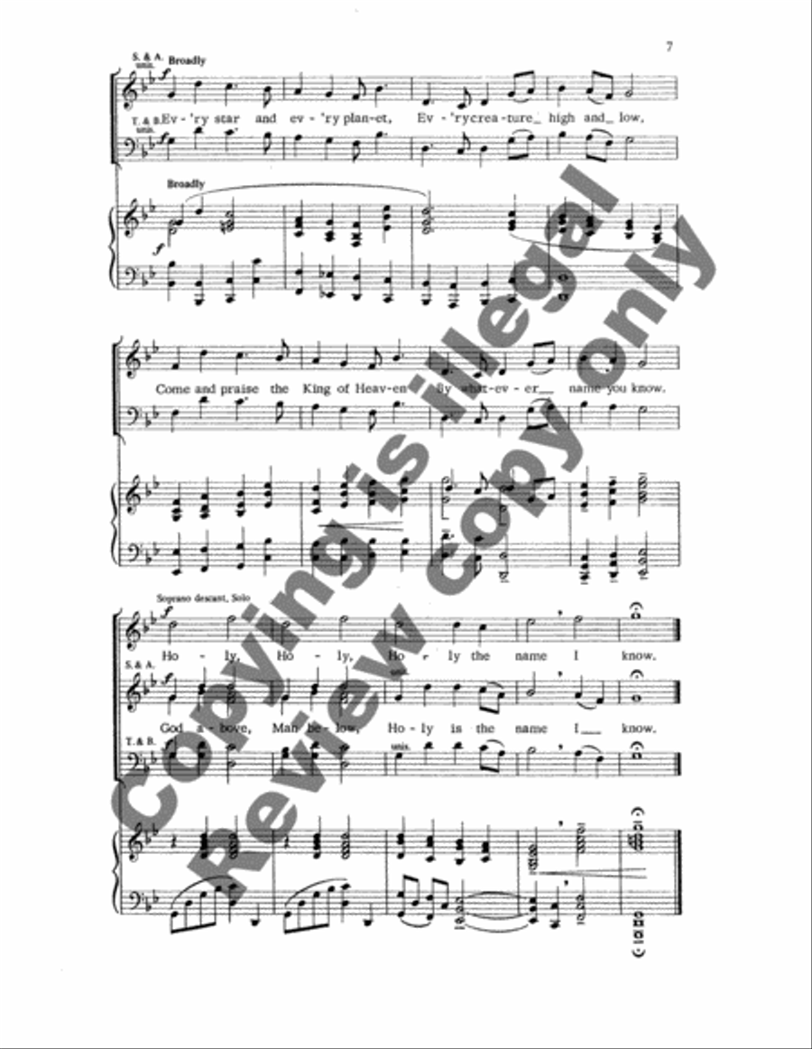 Every Star Shall Sing a Carol 4-Part scores gallery preview page 6