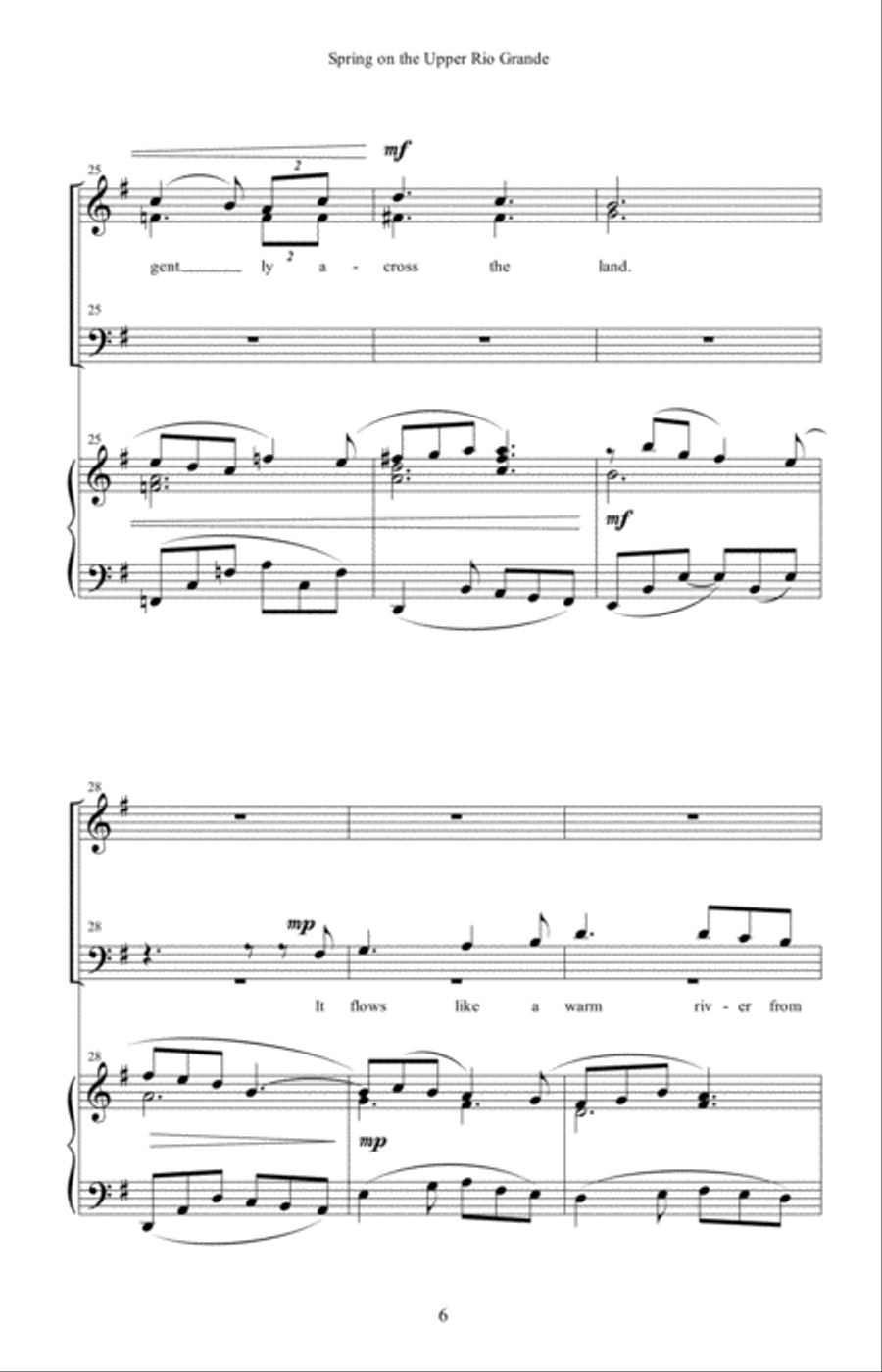 Spring on the Upper Rio Grande 4-Part scores gallery preview page 6