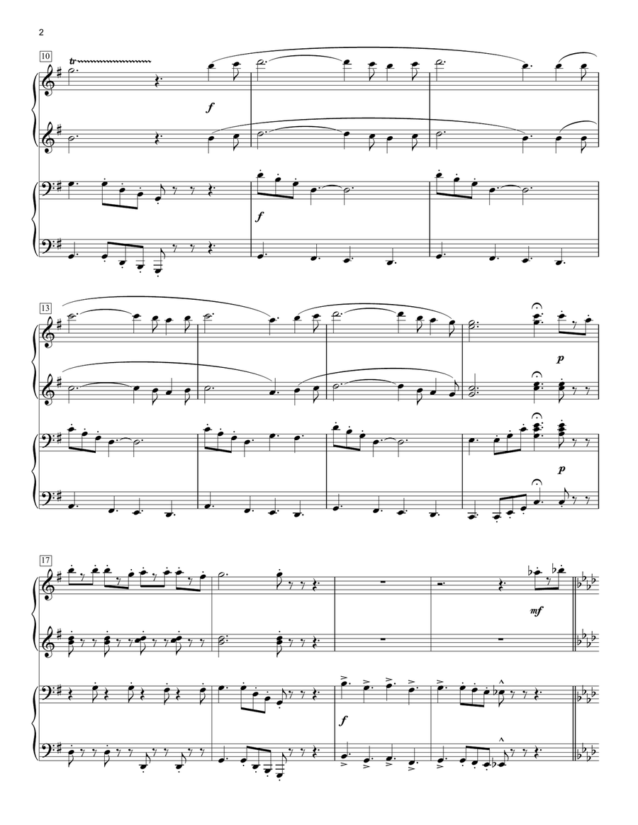 When The Roll Is Called Up Yonder (arr. Phillip Keveren) 1 Piano, 4-Hands scores gallery preview page 2