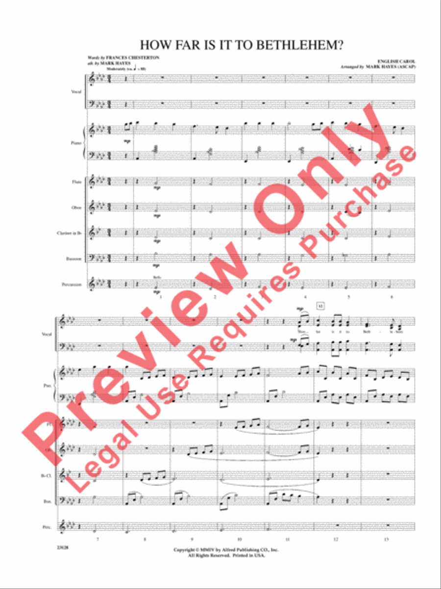How Far Is It to Bethlehem? Choir scores gallery preview page 2