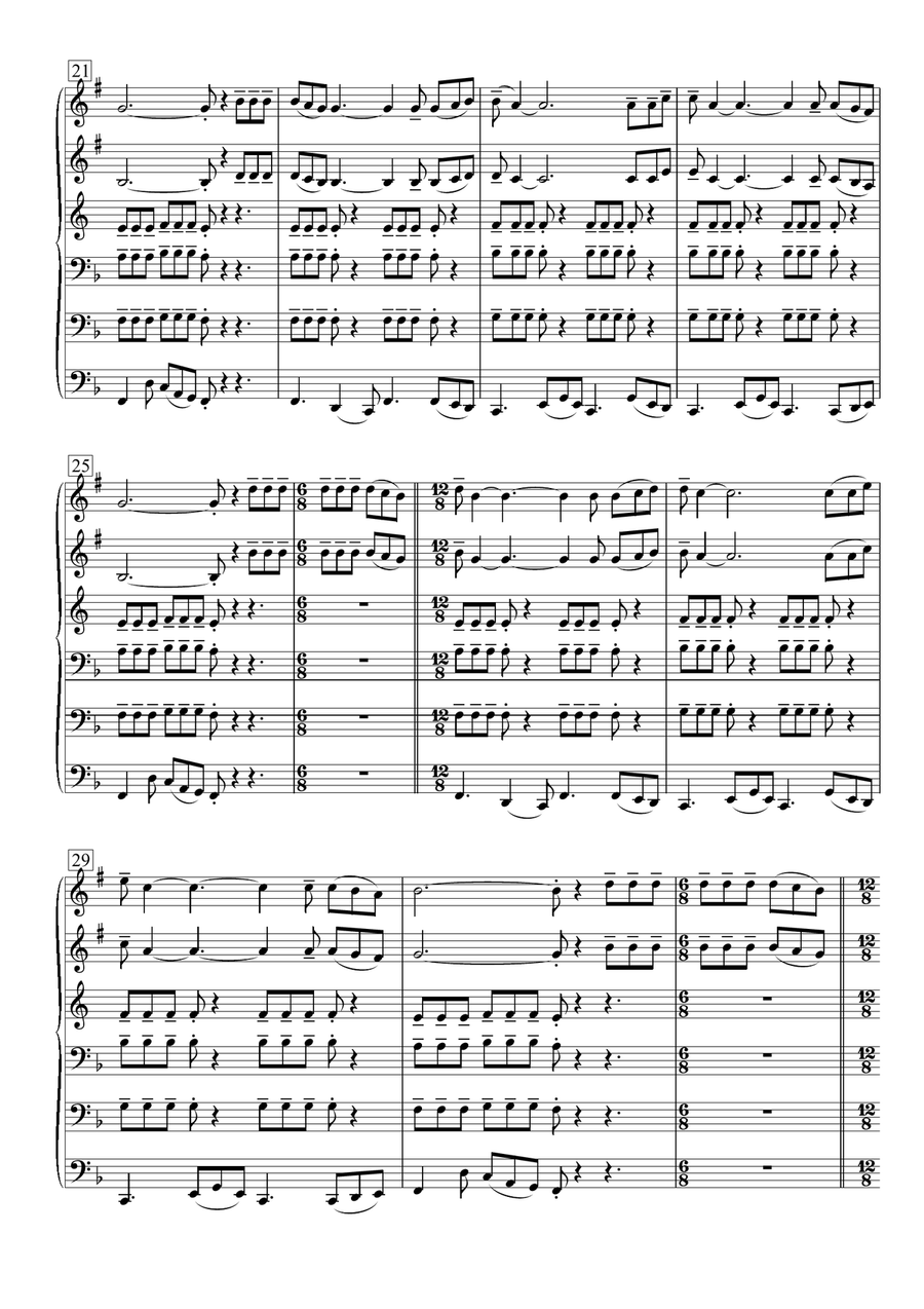 Lonely Boy Lonely Boy Brass Ensemble scores gallery preview page 4