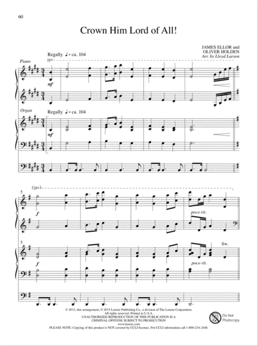 Glory and Honor, Praise and Adoration! Organ scores gallery preview page 31