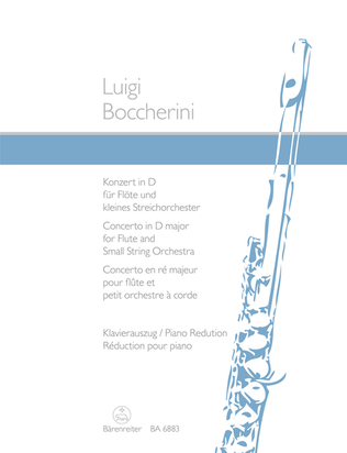 Book cover for Concerto for Flute and Strings D major, Op. 27