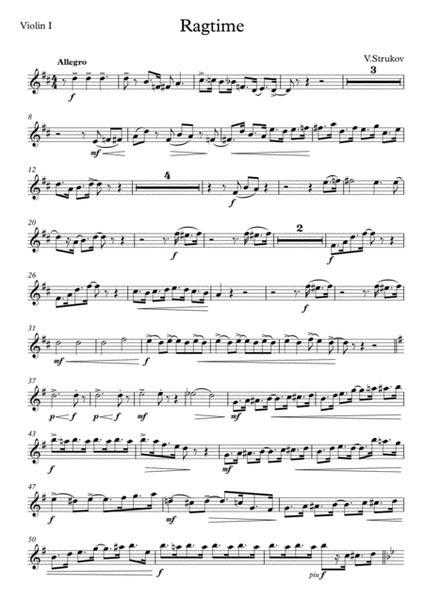 Ragtime for String Quintet image number null