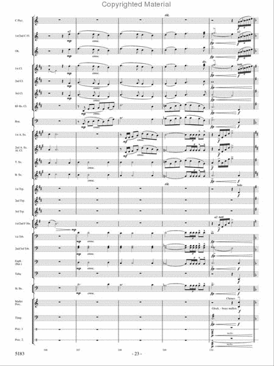 Portrait of Freedom Concert Band scores gallery preview page 22