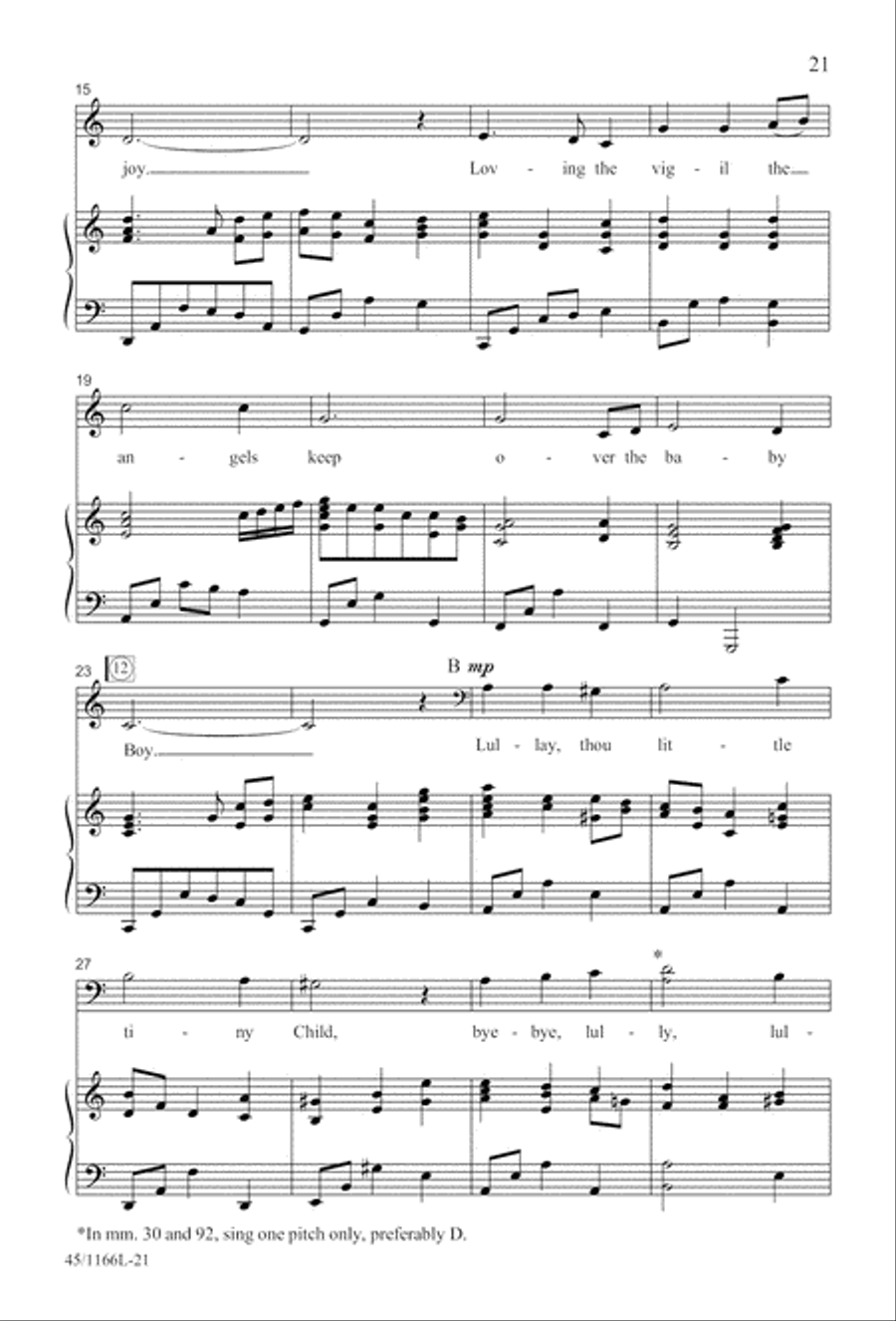 12 Carols for about 12 Singers 3-Part scores gallery preview page 22