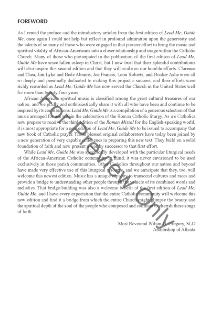 Lead Me, Guide Me, Second Edition - Pew edition Choir scores gallery preview page 5