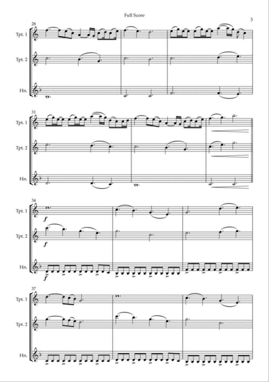 A Thousand Years Brass Ensemble scores gallery preview page 3