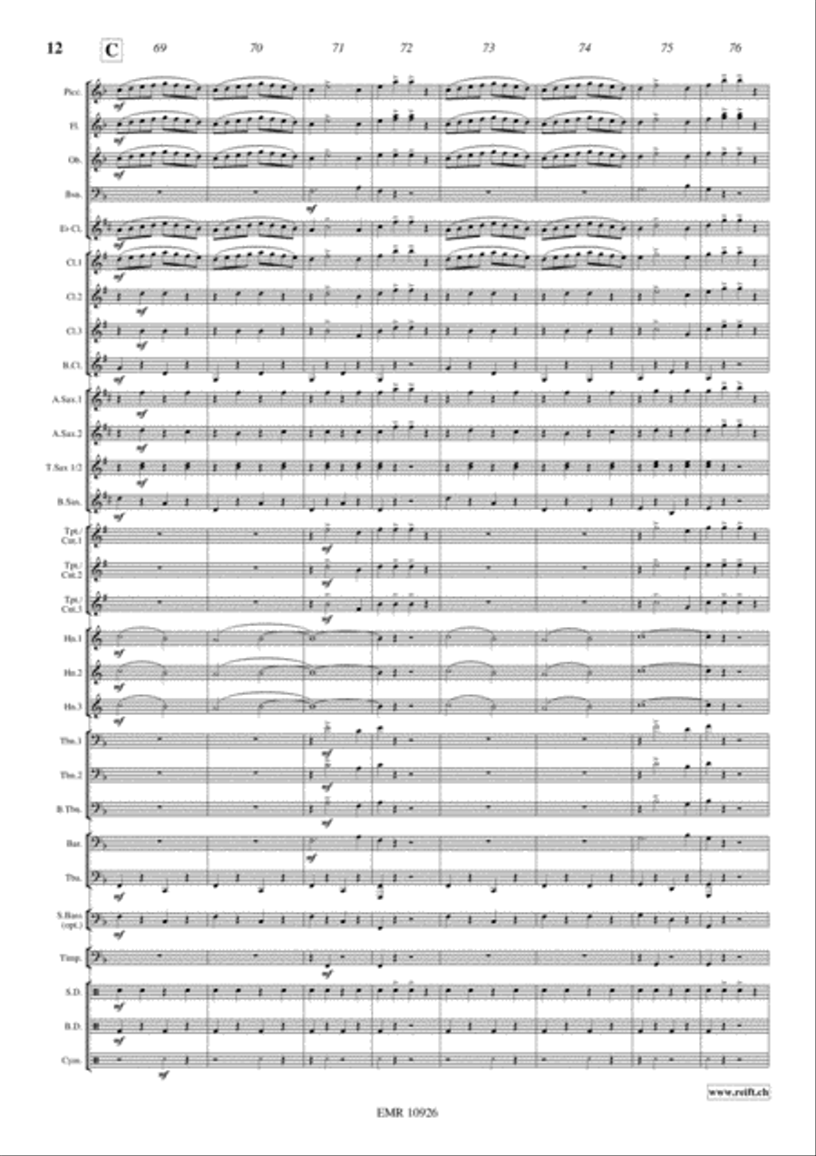 Niagara Falls Niagara Falls Concert Band scores gallery preview page 13