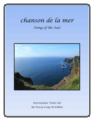 Book cover for chanson de la mer for Violin Solo