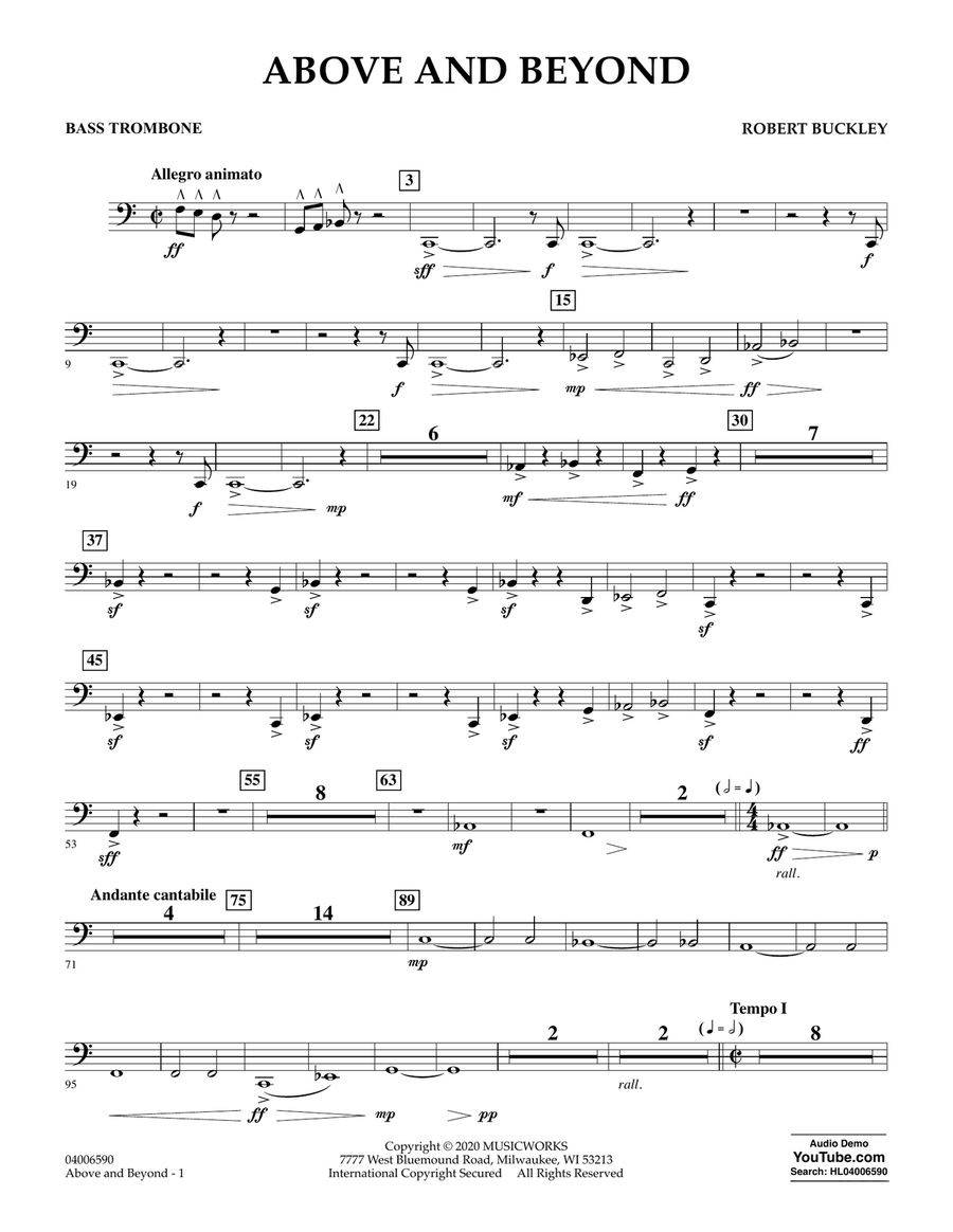 Above and Beyond - Bass Trombone