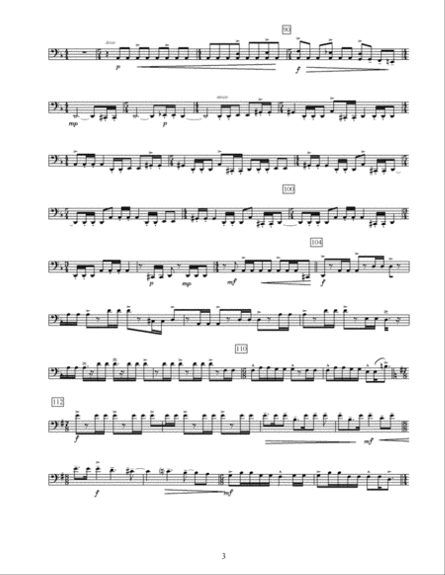 Sync (Cello Part Only) Small Ensemble scores gallery preview page 3