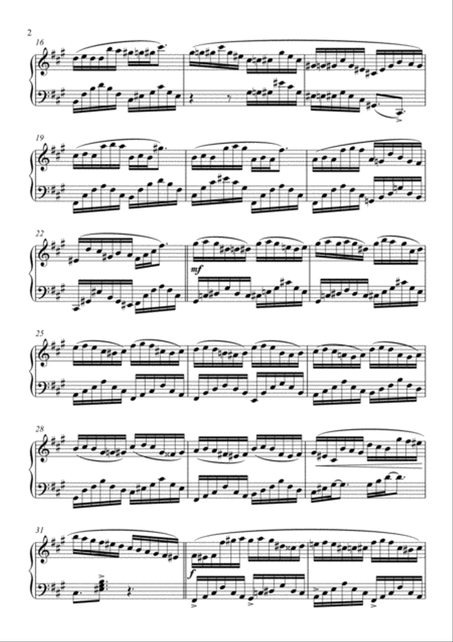Etude fis moll Piano Method scores gallery preview page 2