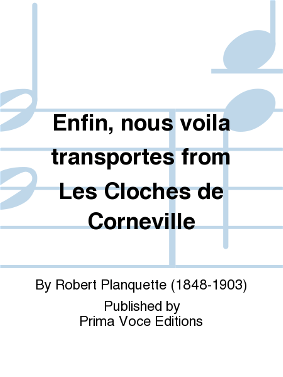 Enfin, nous voila transportes from Les Cloches de Corneville Bass Voice scores gallery preview page 1