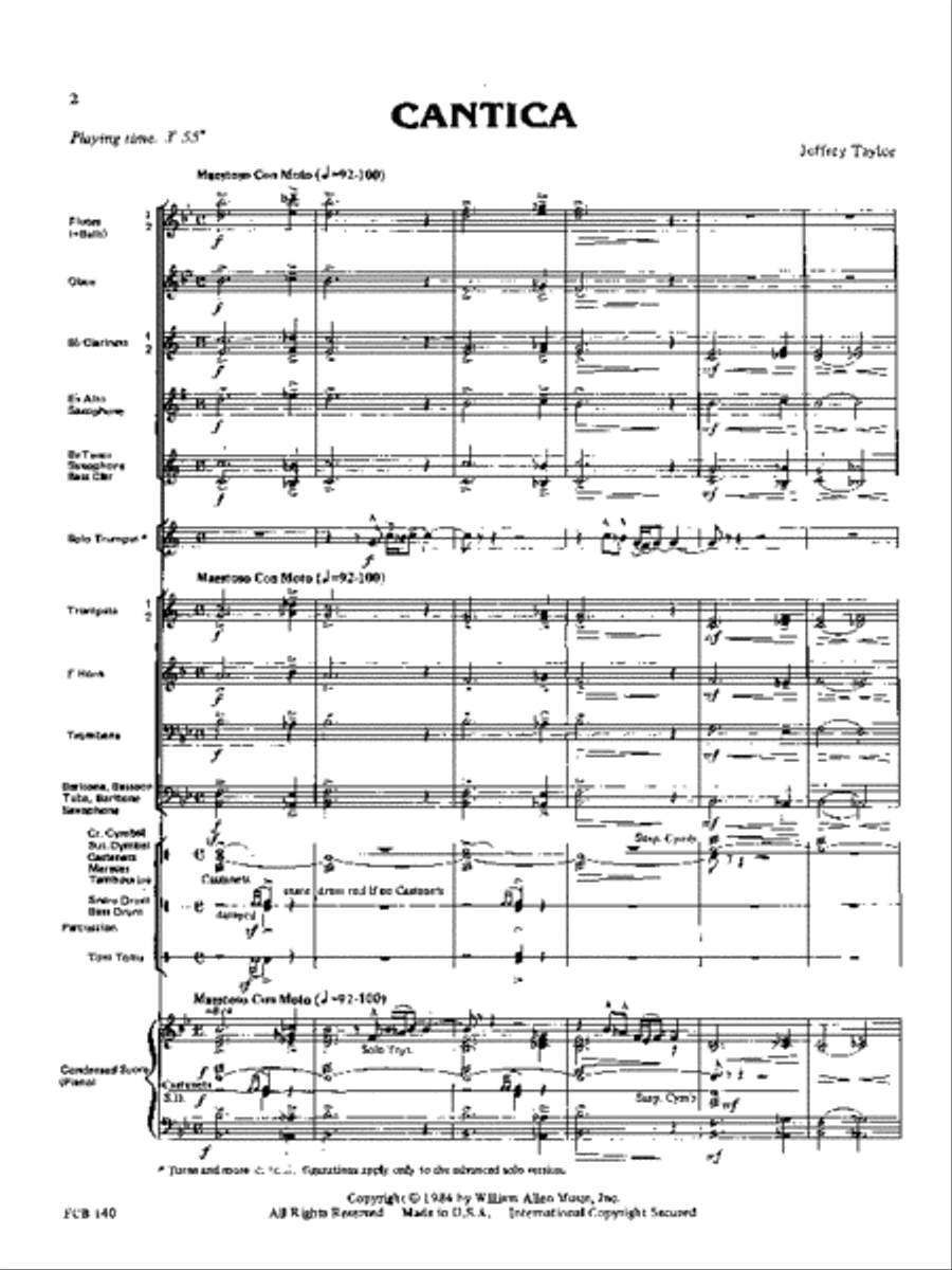 Cantica Concert Band scores gallery preview page 2