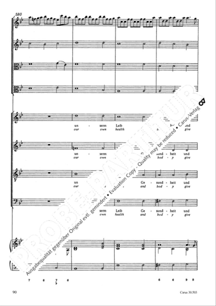 My beloved, you are fair (Meine Freundin, du bist schon) 4-Part scores gallery preview page 93