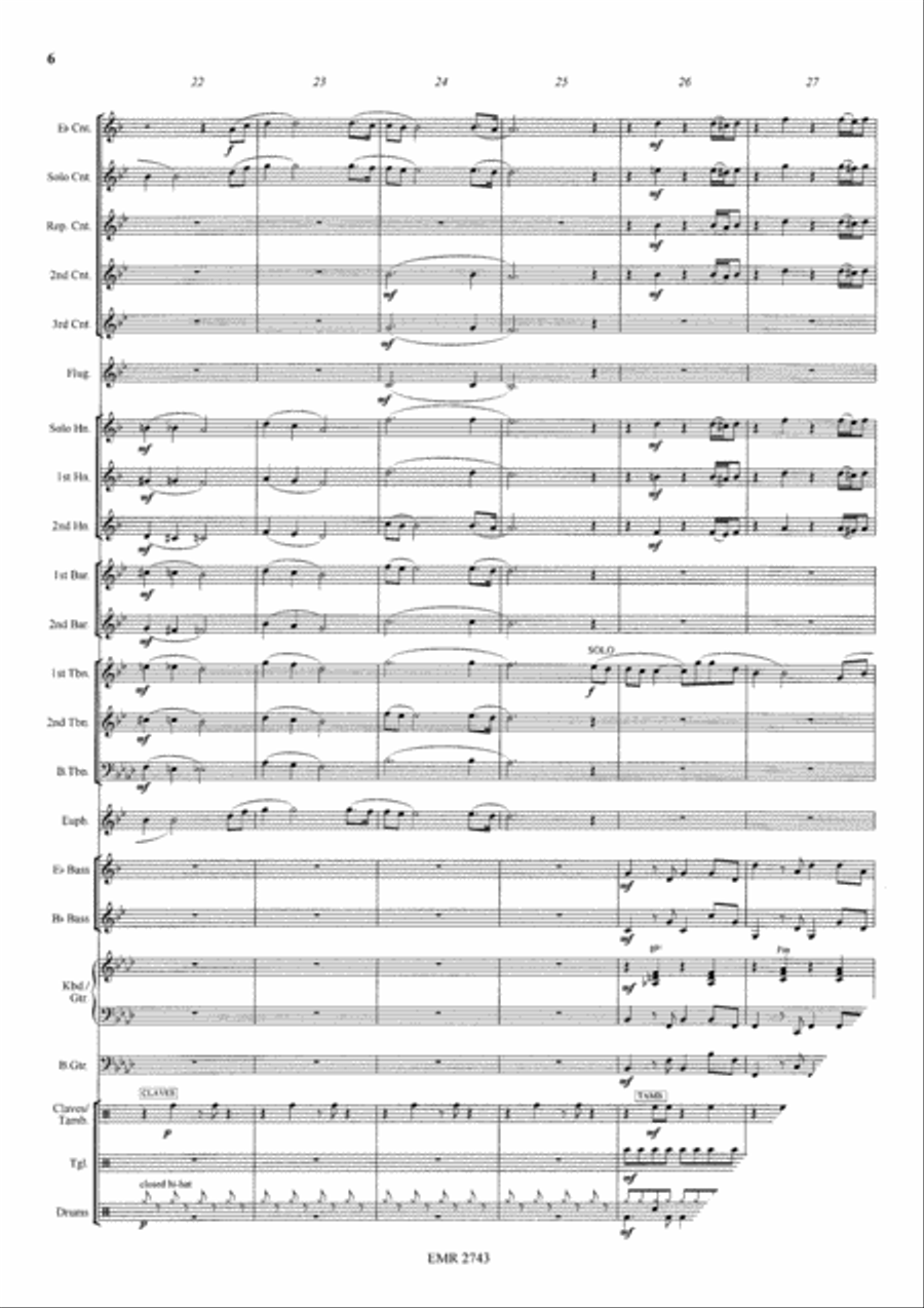 Sailing Sailing Brass Band scores gallery preview page 7