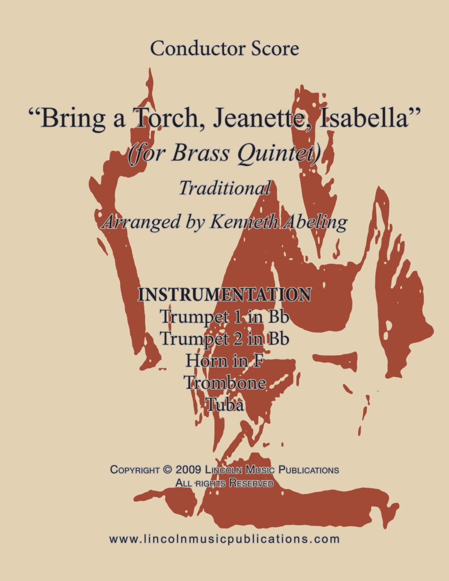 Bring a Torch Jeanette, Isabella (for Brass Quintet) Brass Quintet scores gallery preview page 1