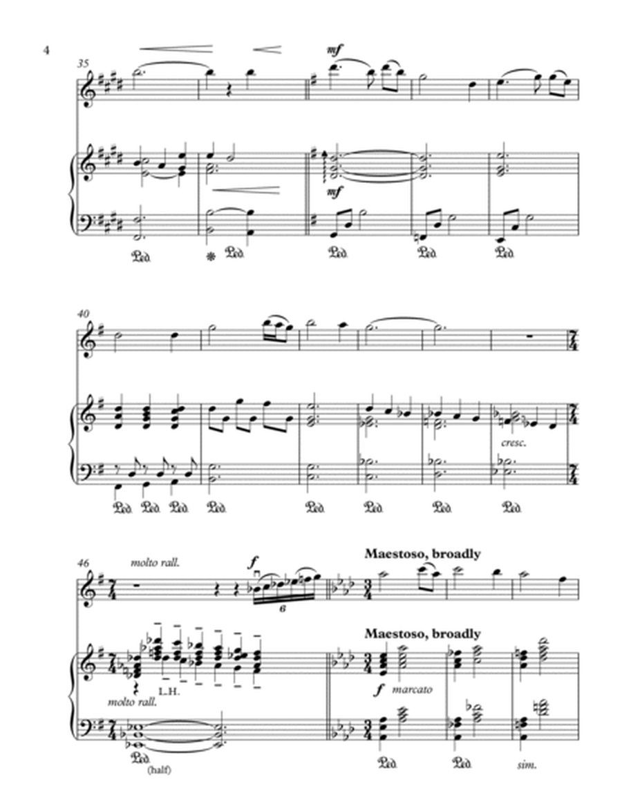 Amazing Grace (violin solo and piano) - Score & parts image number null