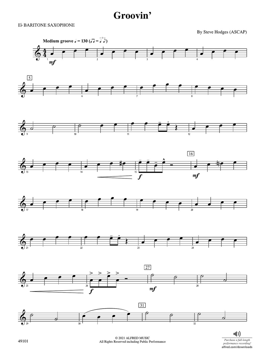 Groovin': E-flat Baritone Saxophone