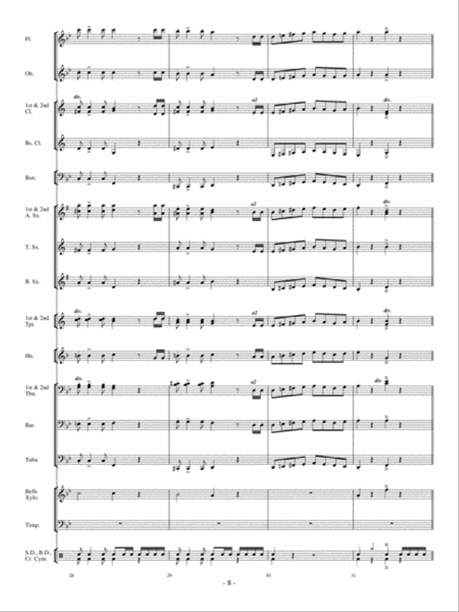 Three Ring Circus Concert Band scores gallery preview page 7