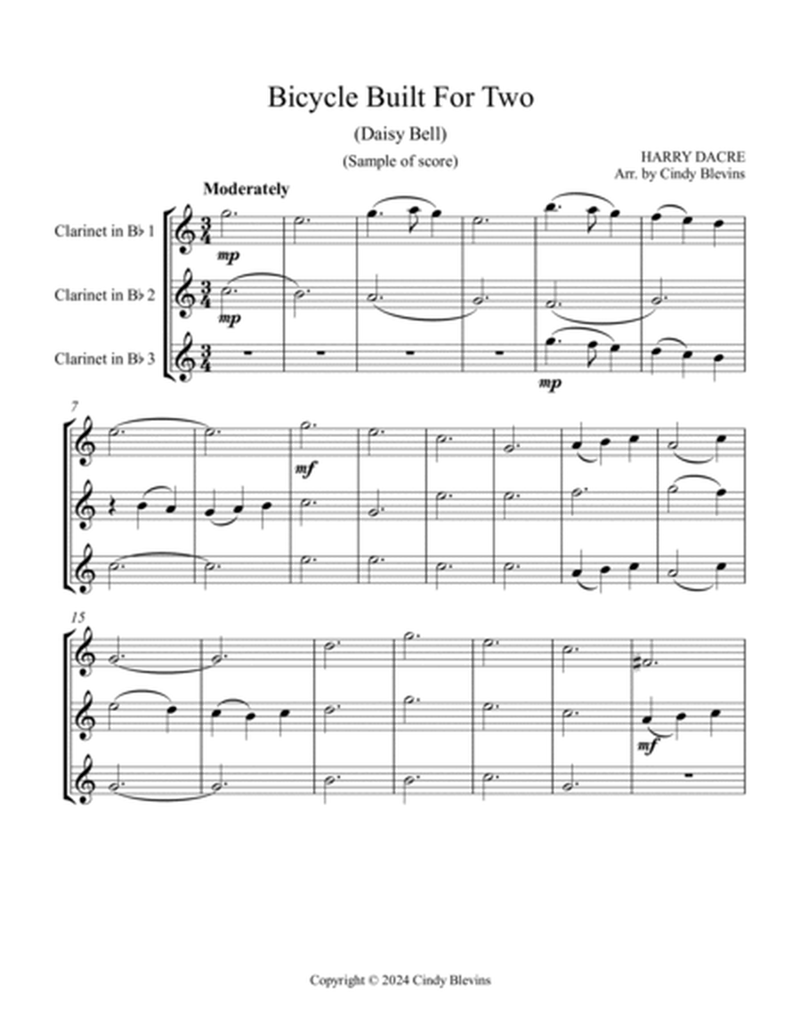 12 Favorite Folk Songs, Clarinet Trios image number null