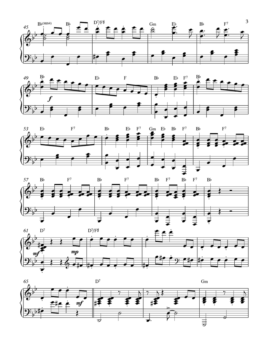 Mozart 40 Piano Solo scores gallery preview page 3