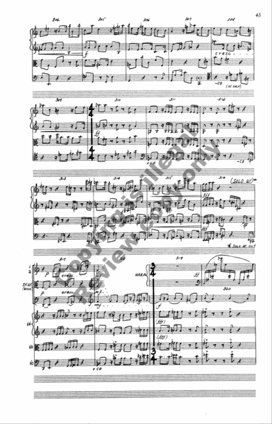 Concerto for Orchestra Concerto for Orchestra Full Orchestra scores gallery preview page 121