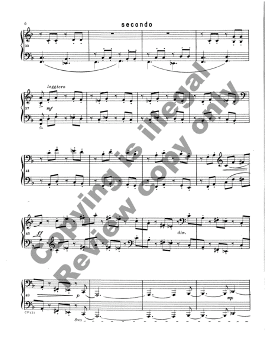 Overture to a Puppet Show Easy Piano scores gallery preview page 13