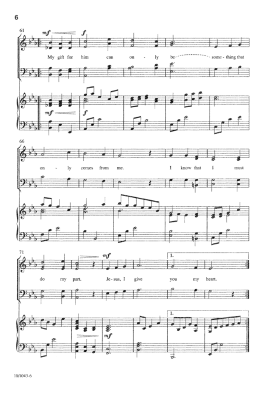 My Gift for Him 4-Part scores gallery preview page 7