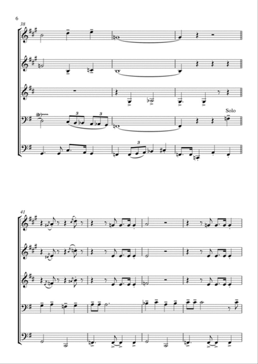 Zing! Went The Strings Of My Heart - Brass Quintet Brass Quintet scores gallery preview page 6