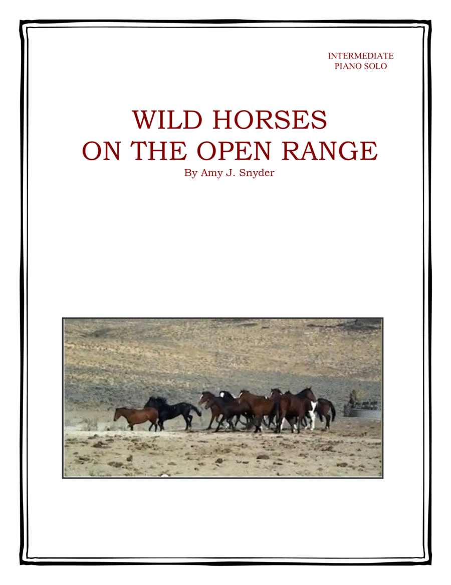 Wild Horses on the Open Range, piano solo Piano Solo scores gallery preview page 1