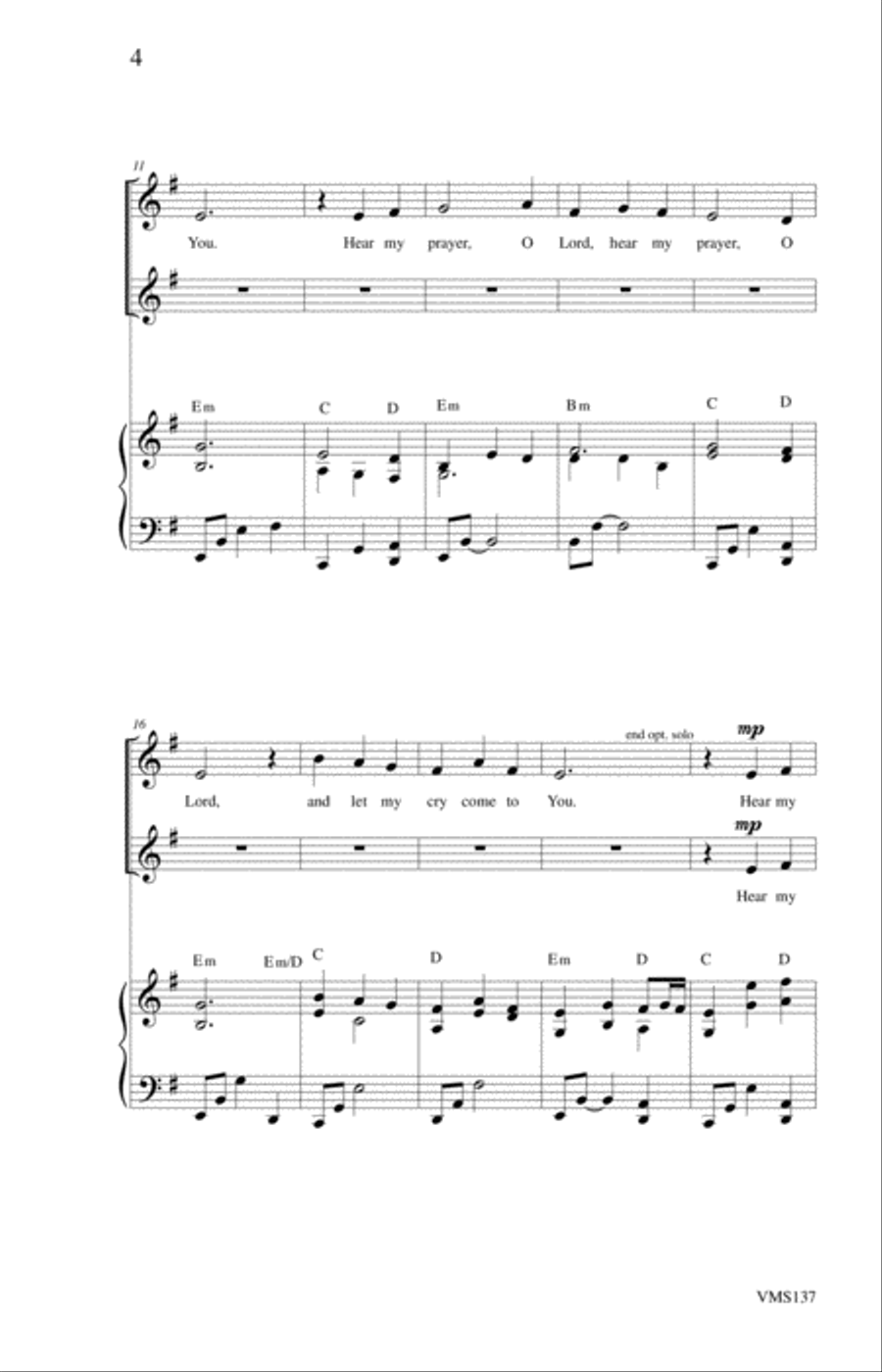 Hear My Prayer 2-Part scores gallery preview page 4