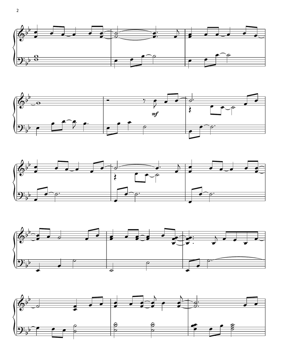 Who Am I Who Am I Piano Solo scores gallery preview page 2