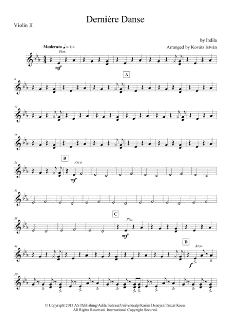 Derniere Danse String Quartet scores gallery preview page 3