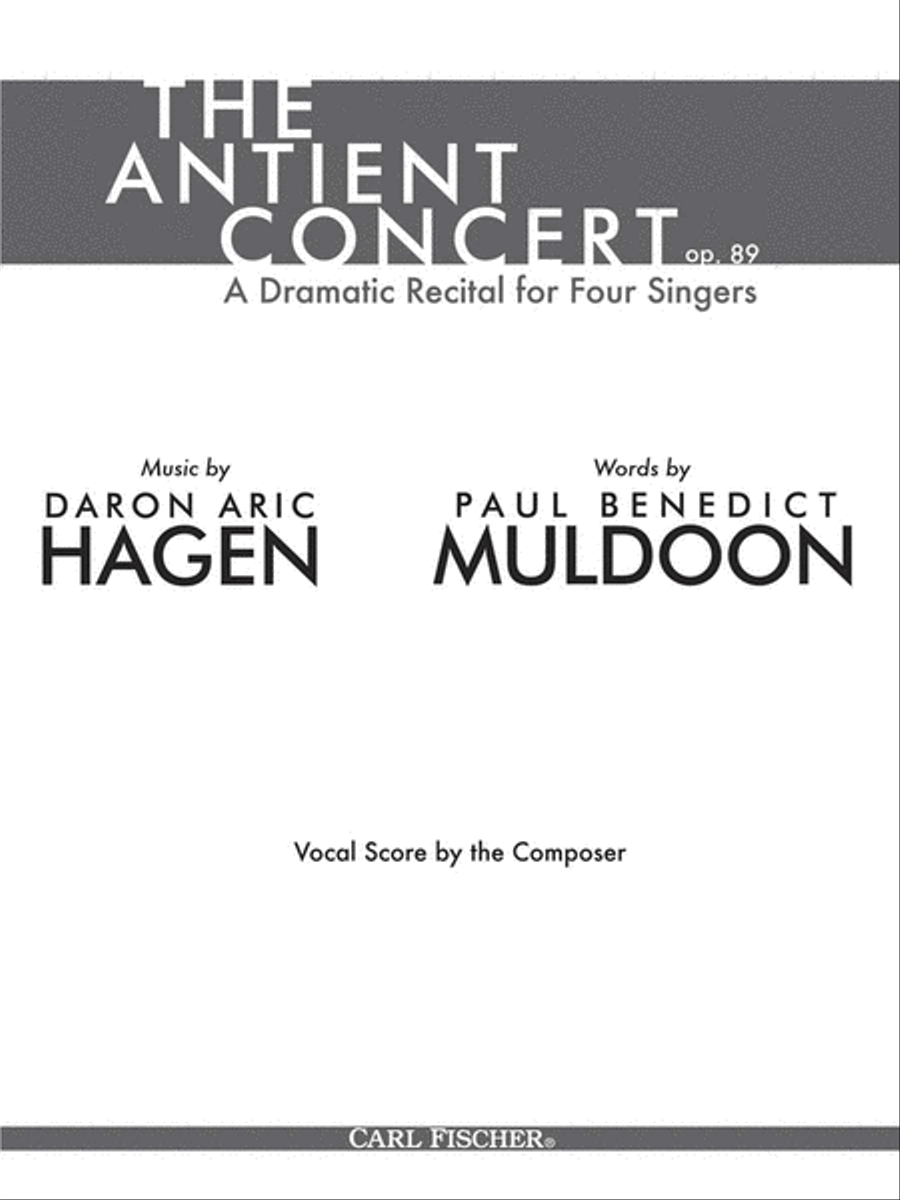 The Antient Concert The Antient Concert Tenor Voice scores gallery preview page 1