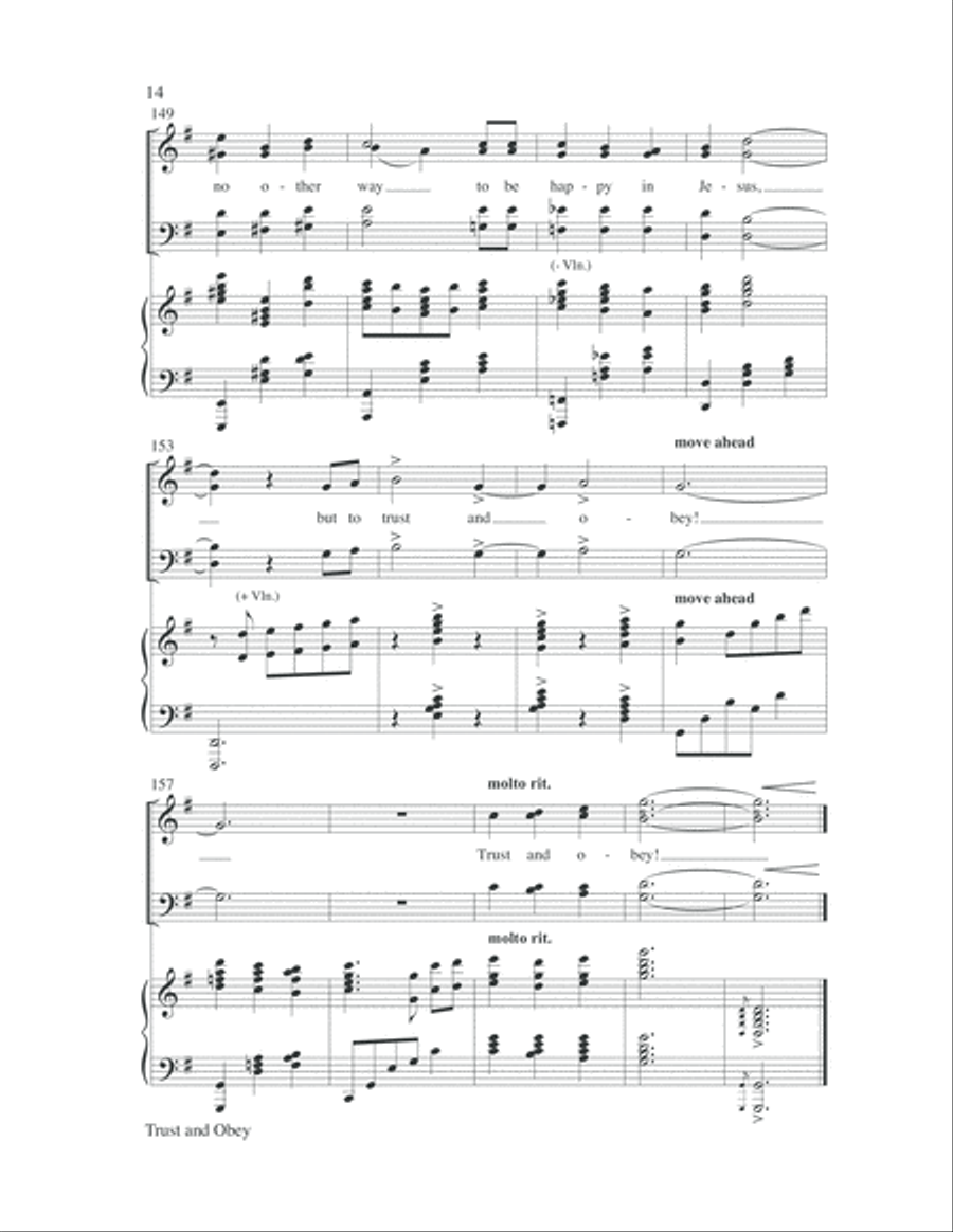 Trust and Obey 4-Part scores gallery preview page 15