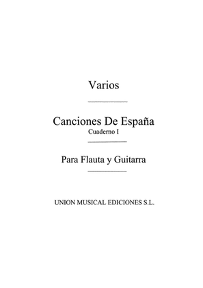 Book cover for Varios: Canciones De Espana 4 Vols.