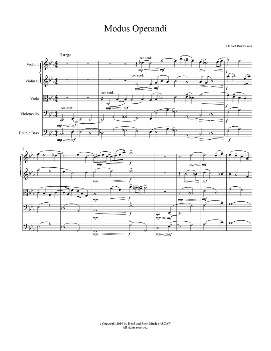 Modus Operandi String Orchestra scores gallery preview page 3