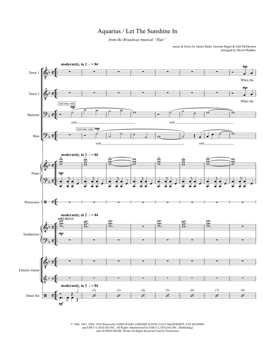 Aquarius Small Ensemble scores gallery preview page 1