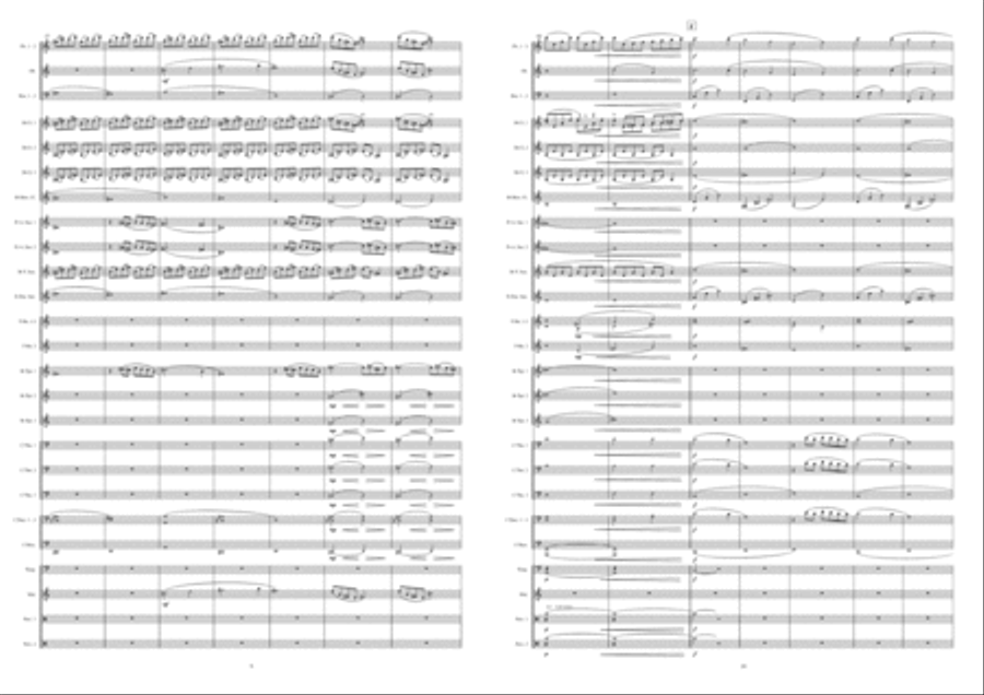 Musical Daens Suite Concert Band scores gallery preview page 6