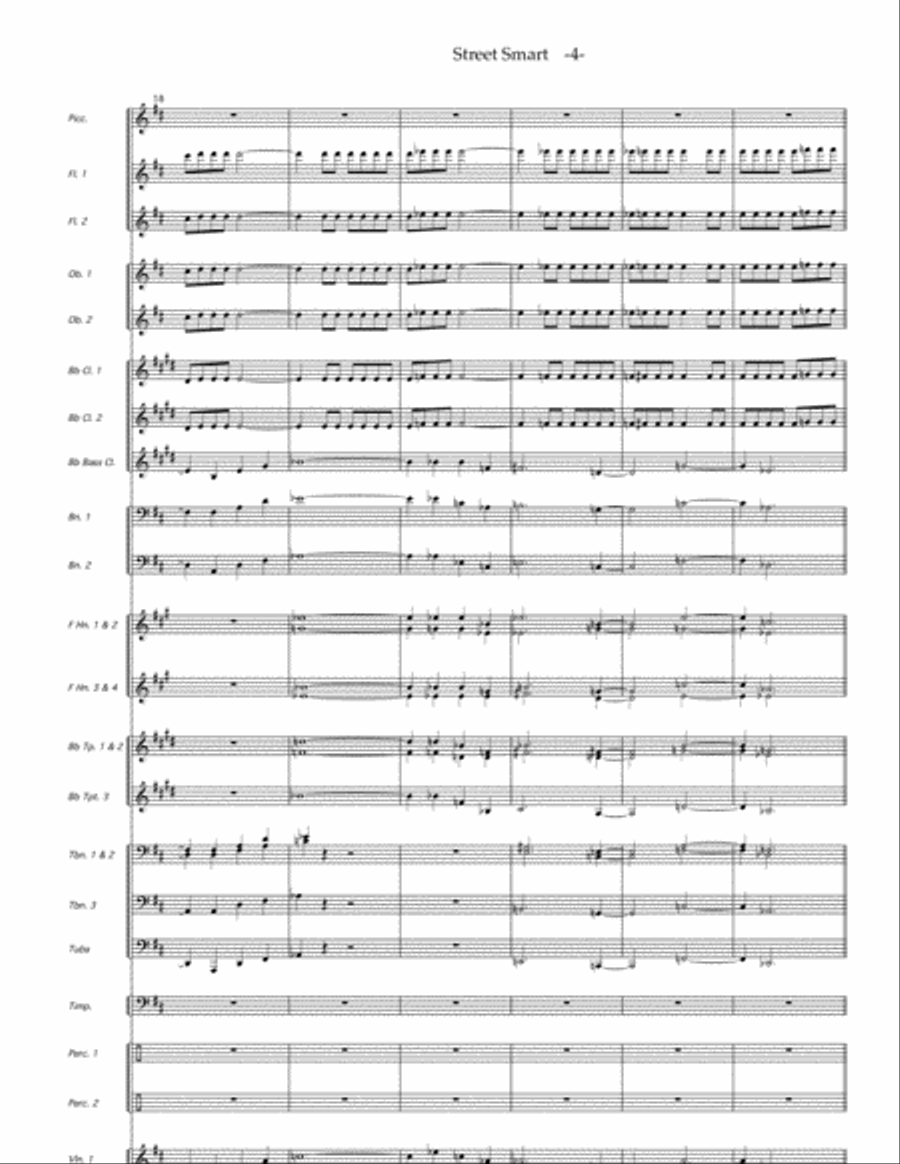 Street Smart, for youth orchestra Full Orchestra scores gallery preview page 4